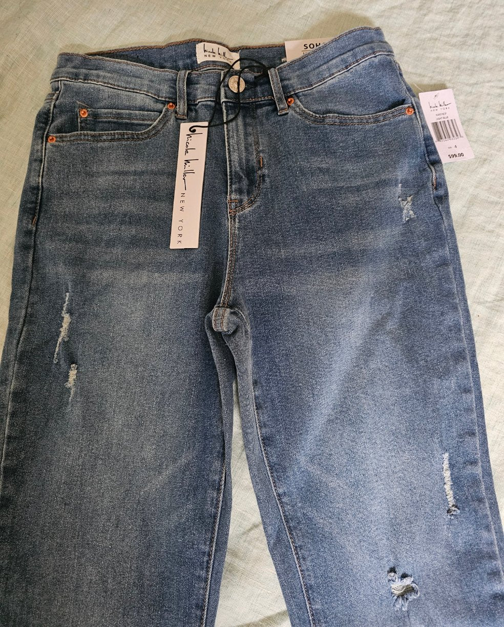 SOHO Nicole Miller New York High Rise Bootcut Jeans - New