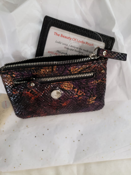 Lodis Leather Zipper Wallet - New