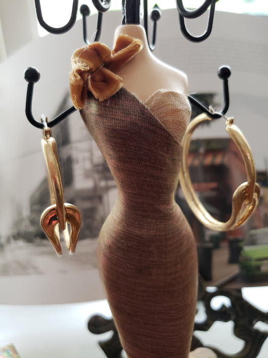 Gold Tone Hoop Earrings