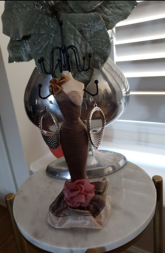 E&L Sterling Silver Earrings - Electroform - Israel - New