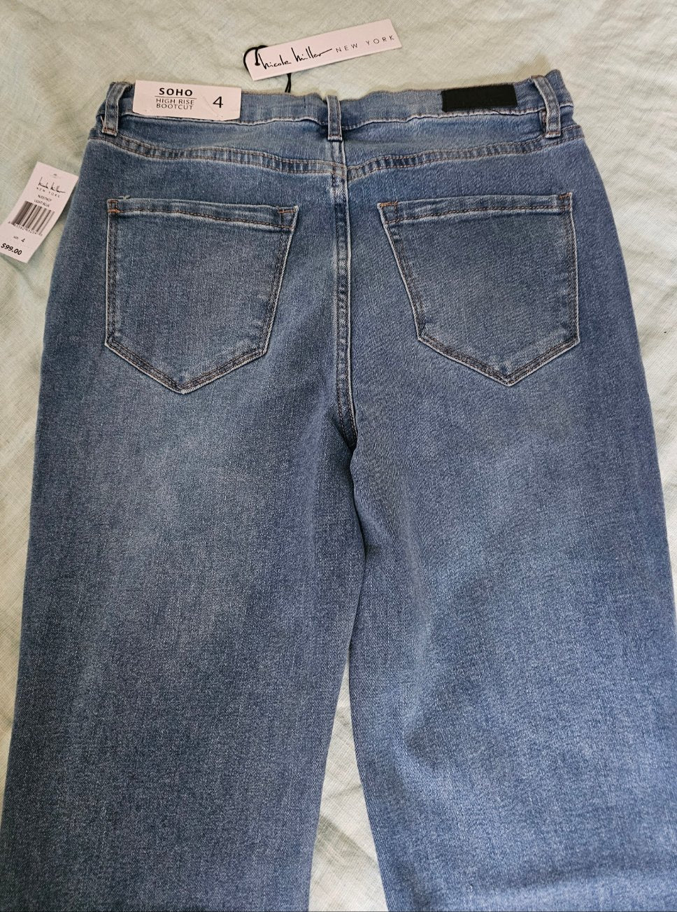 SOHO Nicole Miller New York High Rise Bootcut Jeans - New