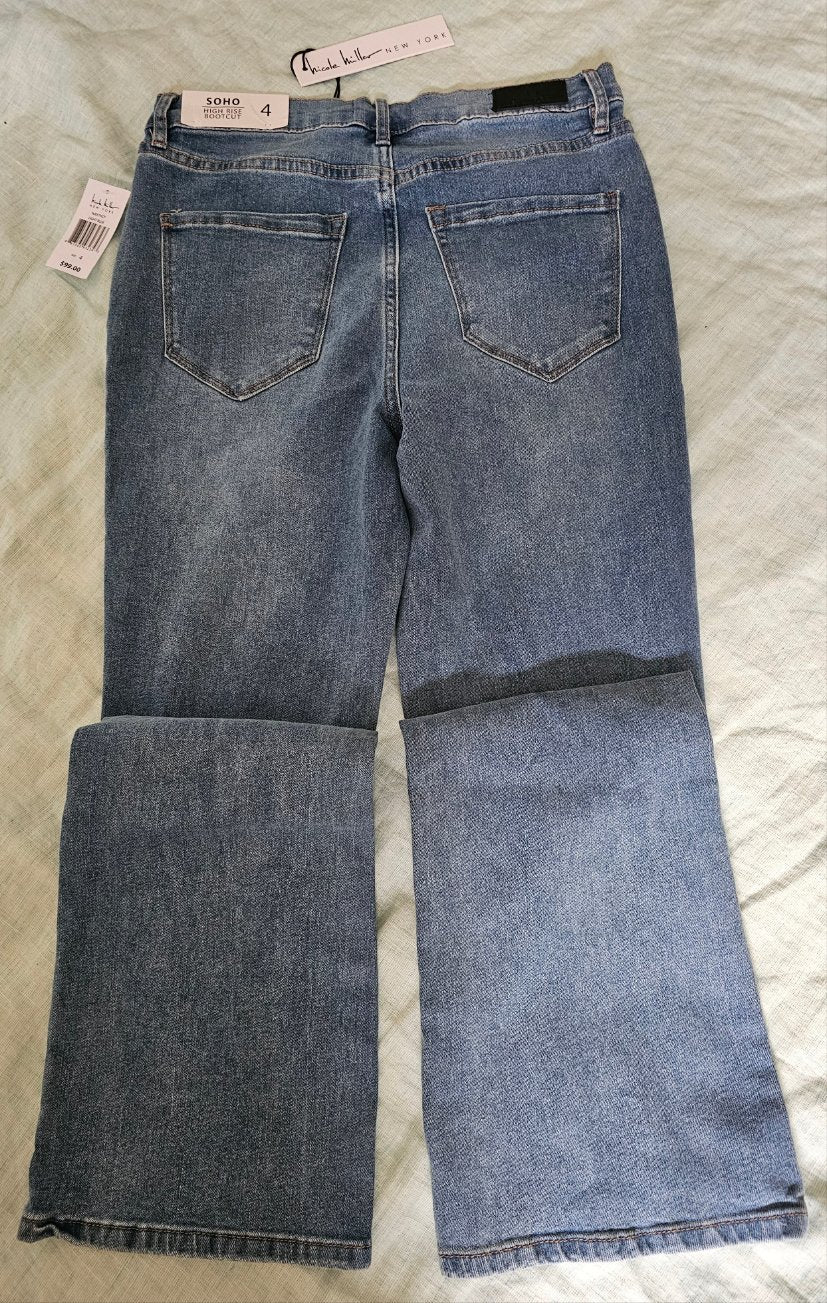 SOHO Nicole Miller New York High Rise Bootcut Jeans - New