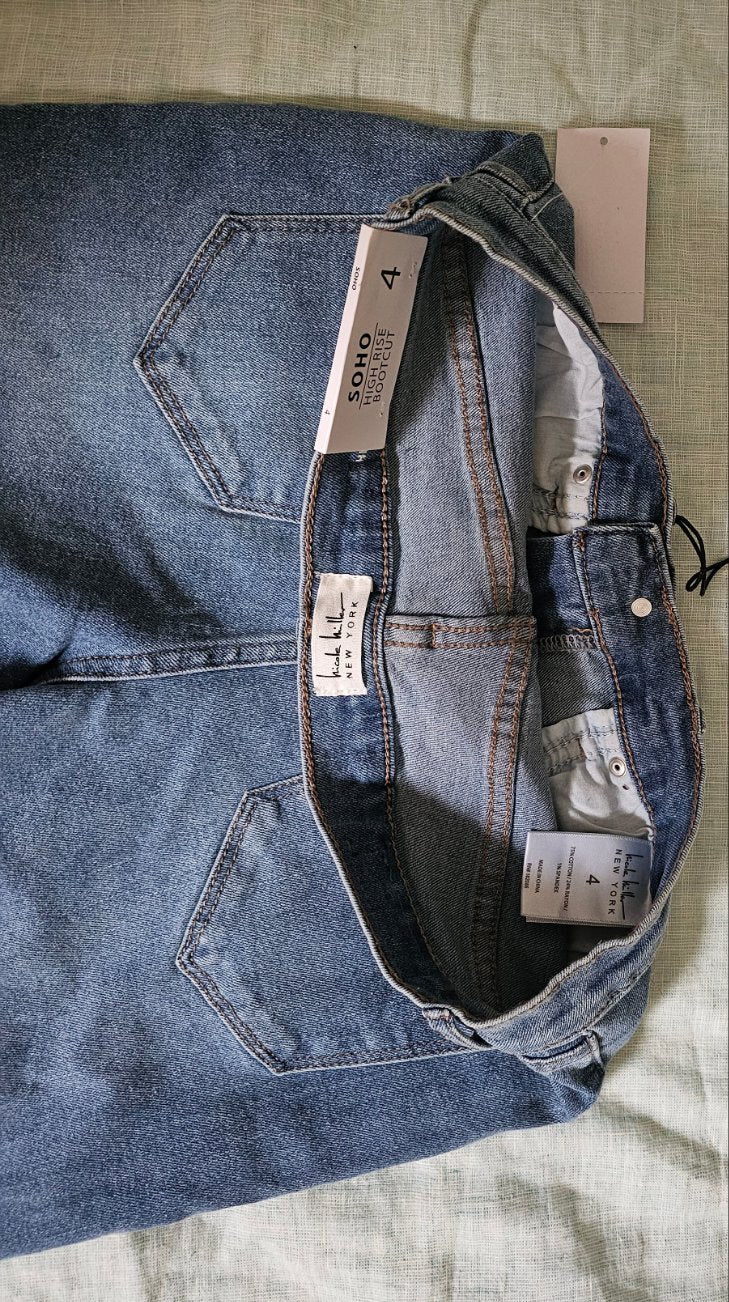 SOHO Nicole Miller New York High Rise Bootcut Jeans - New