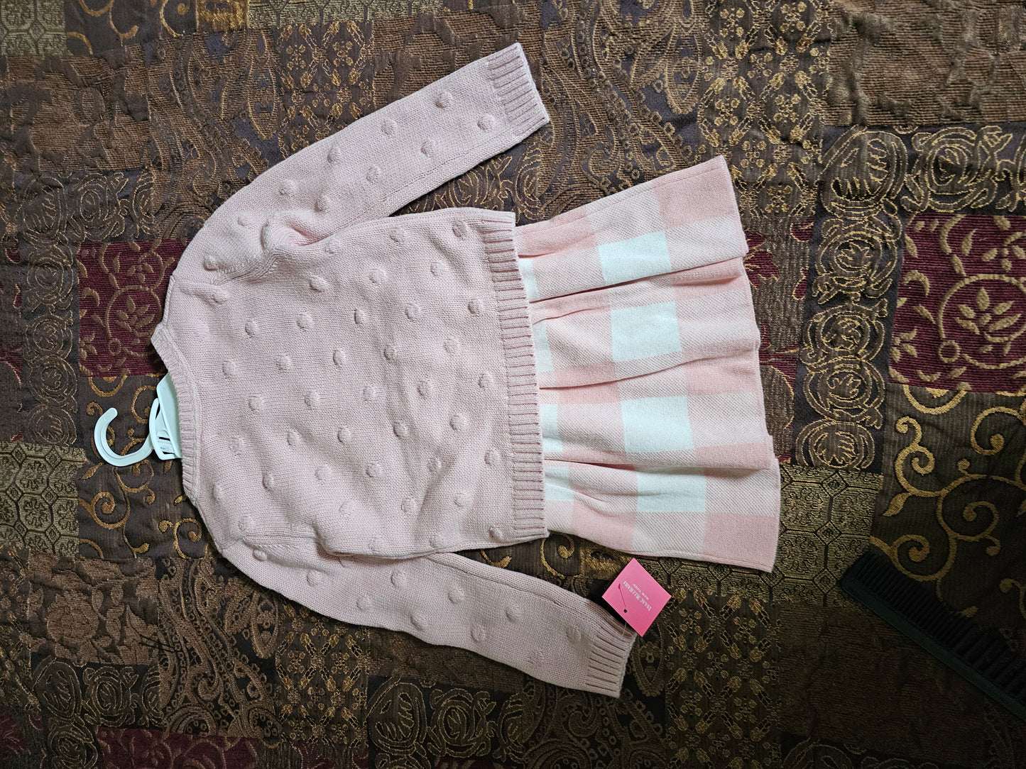 Isaac Mizrahi Pink/White Skirt Set - Matching Headband