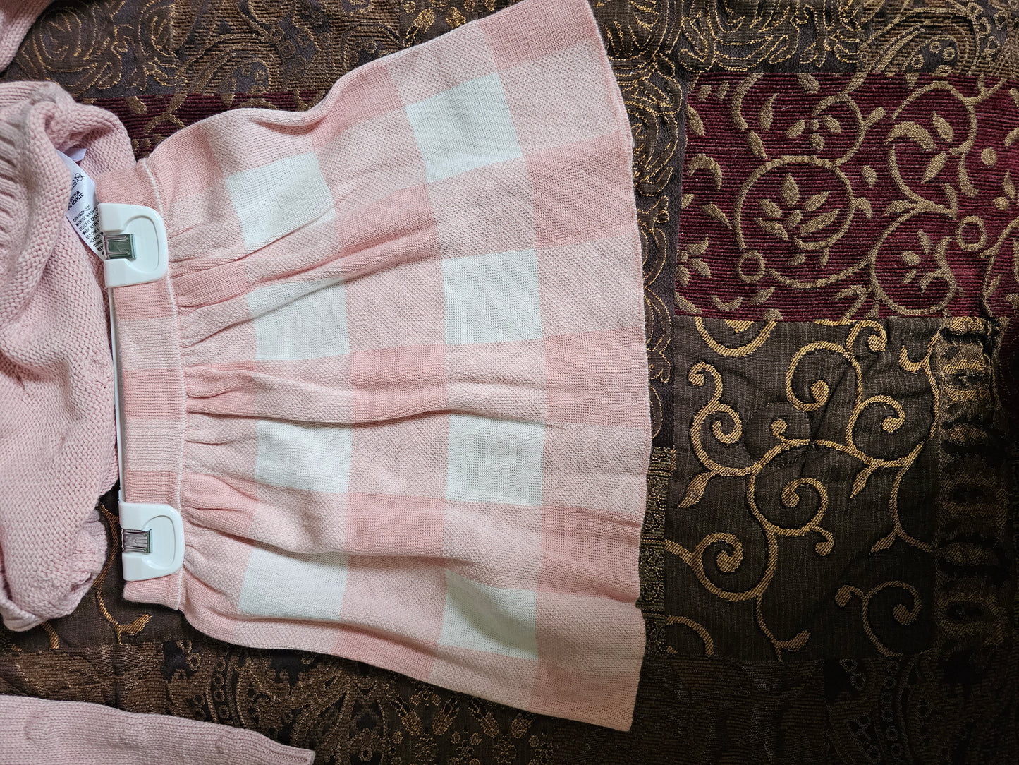 Isaac Mizrahi Pink/White Skirt Set - Matching Headband