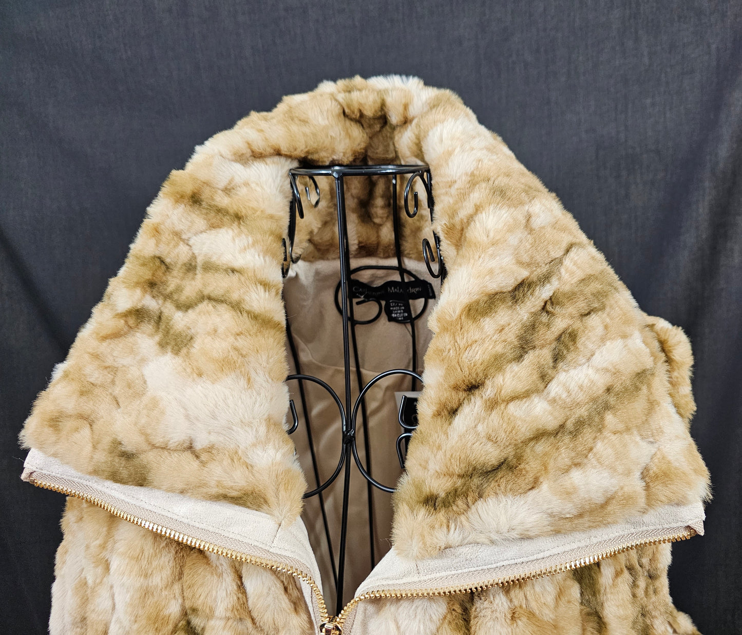 Catherine MaLandrino Fur (Faux) Sleeveless Vest - New