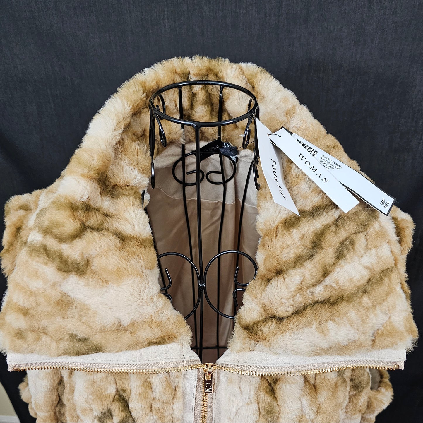 Catherine MaLandrino Fur (Faux) Sleeveless Vest - New