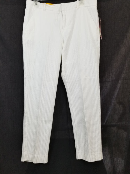 White Crop Slacks