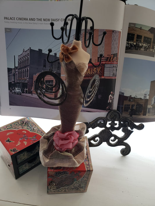 Bronze Circular Spiral Earrings