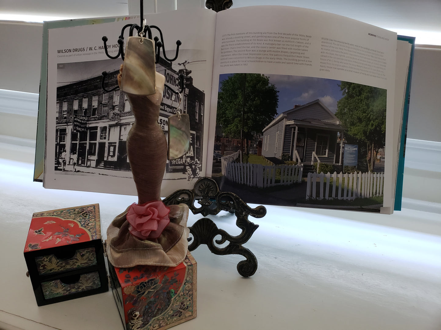 Hanging Square Mother of Pearl Earrings