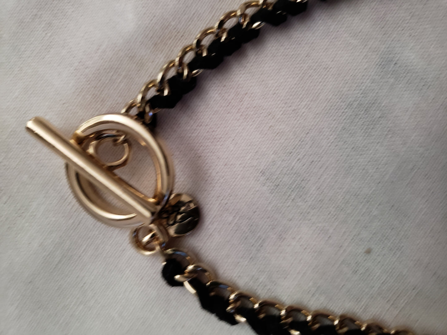 Black and Gold Earrings and Necklace Set