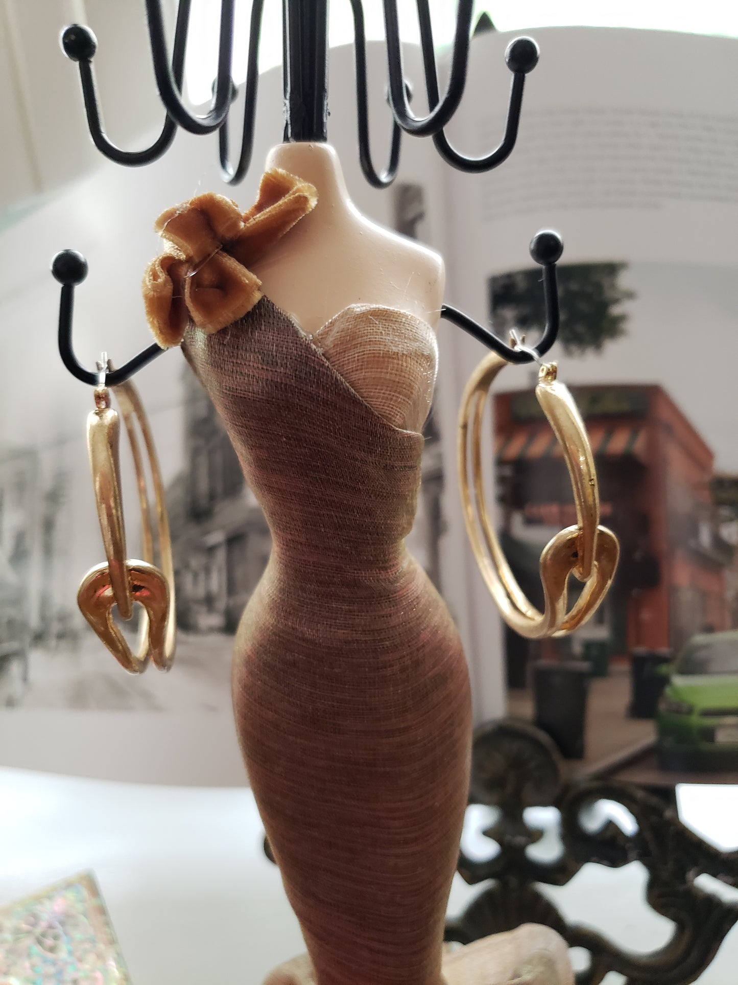 Gold Tone Hoop Earrings