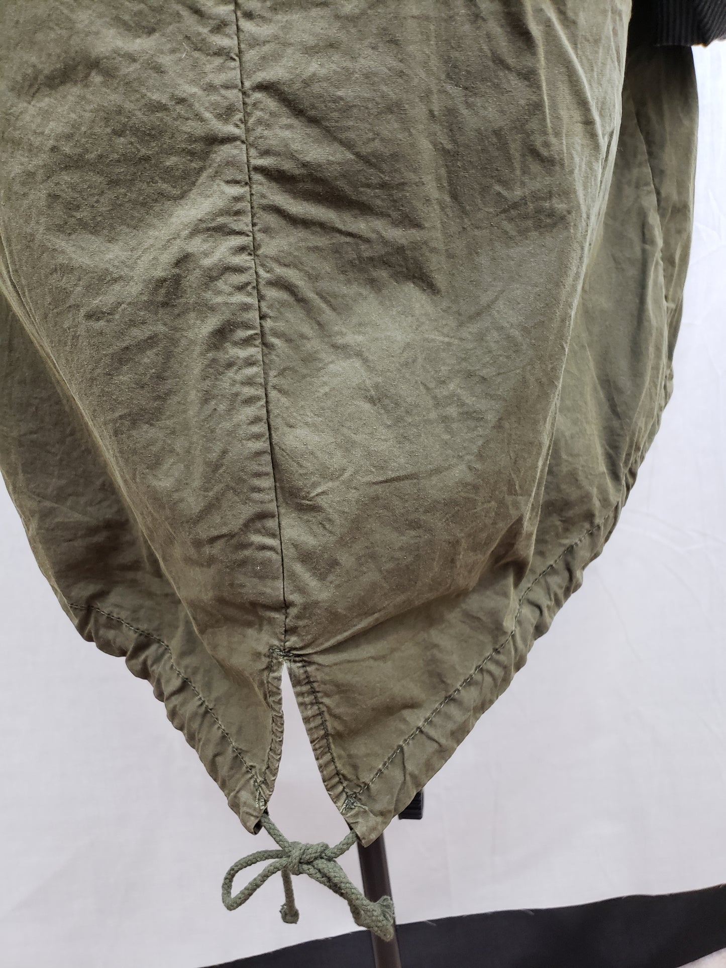 Levi Strauss & Co. Army Green Utilitarian Military Jacket with Hood - New