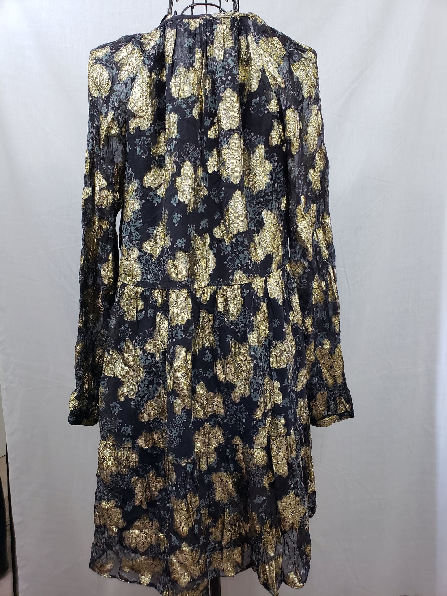 Zara Black and Gold Dress - New