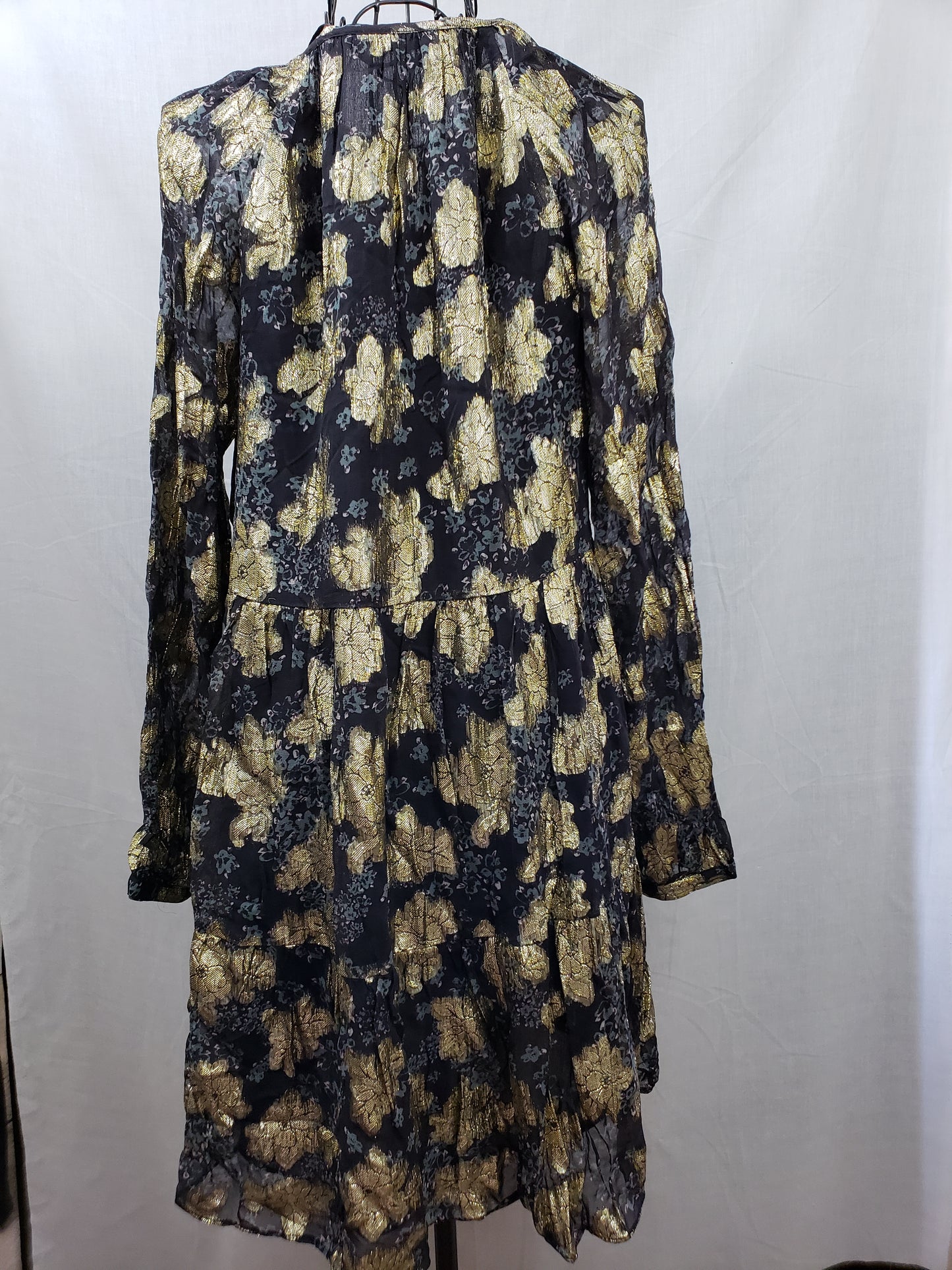 Zara Black and Gold Dress - New