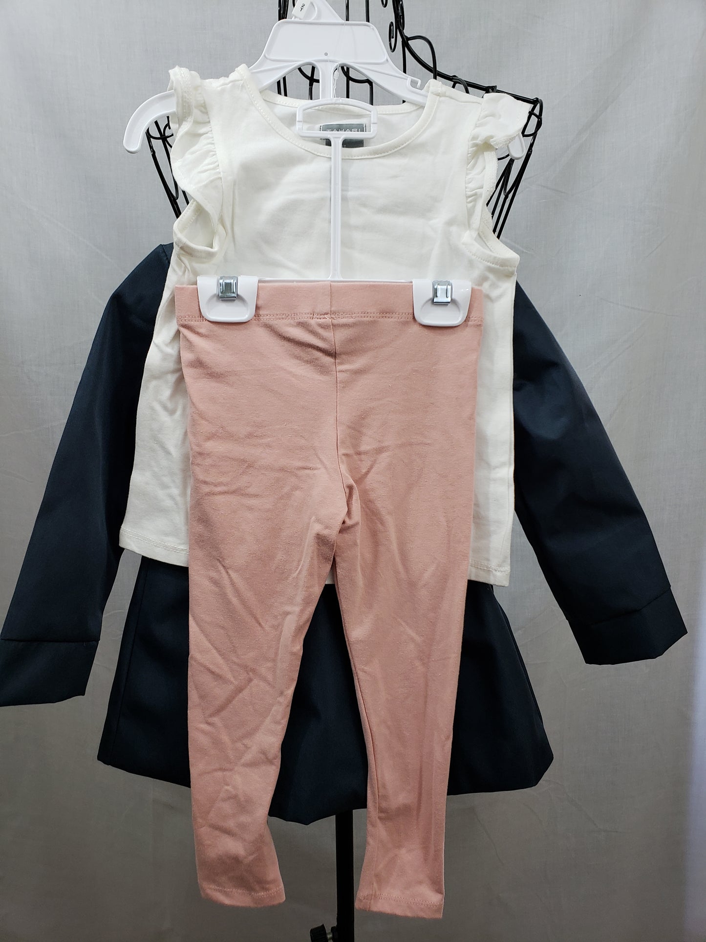 Tahari Toddler Trench Coat and Leggings - New