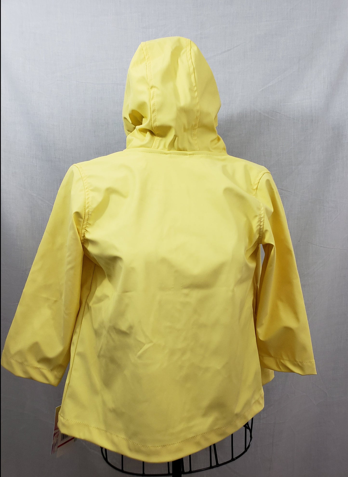 Pink Platinum Yellow Hooded Raincoat - New