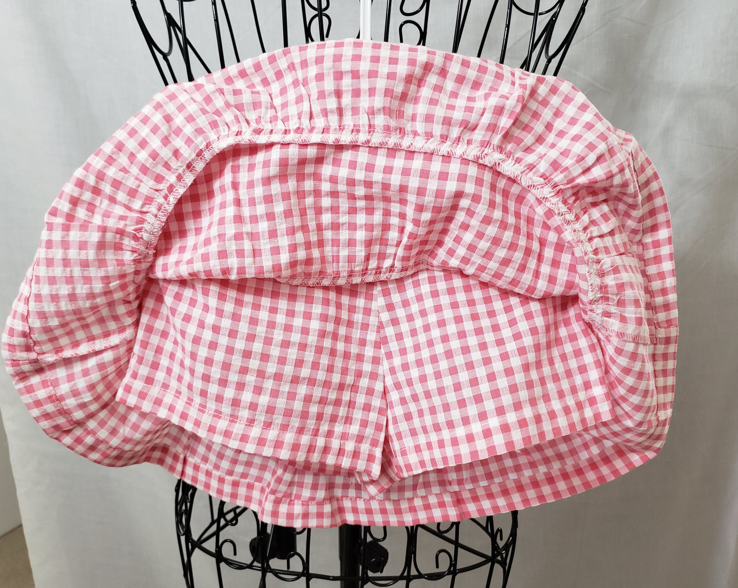 Jessica Simpson Pink and White Gingham Skort Set - New