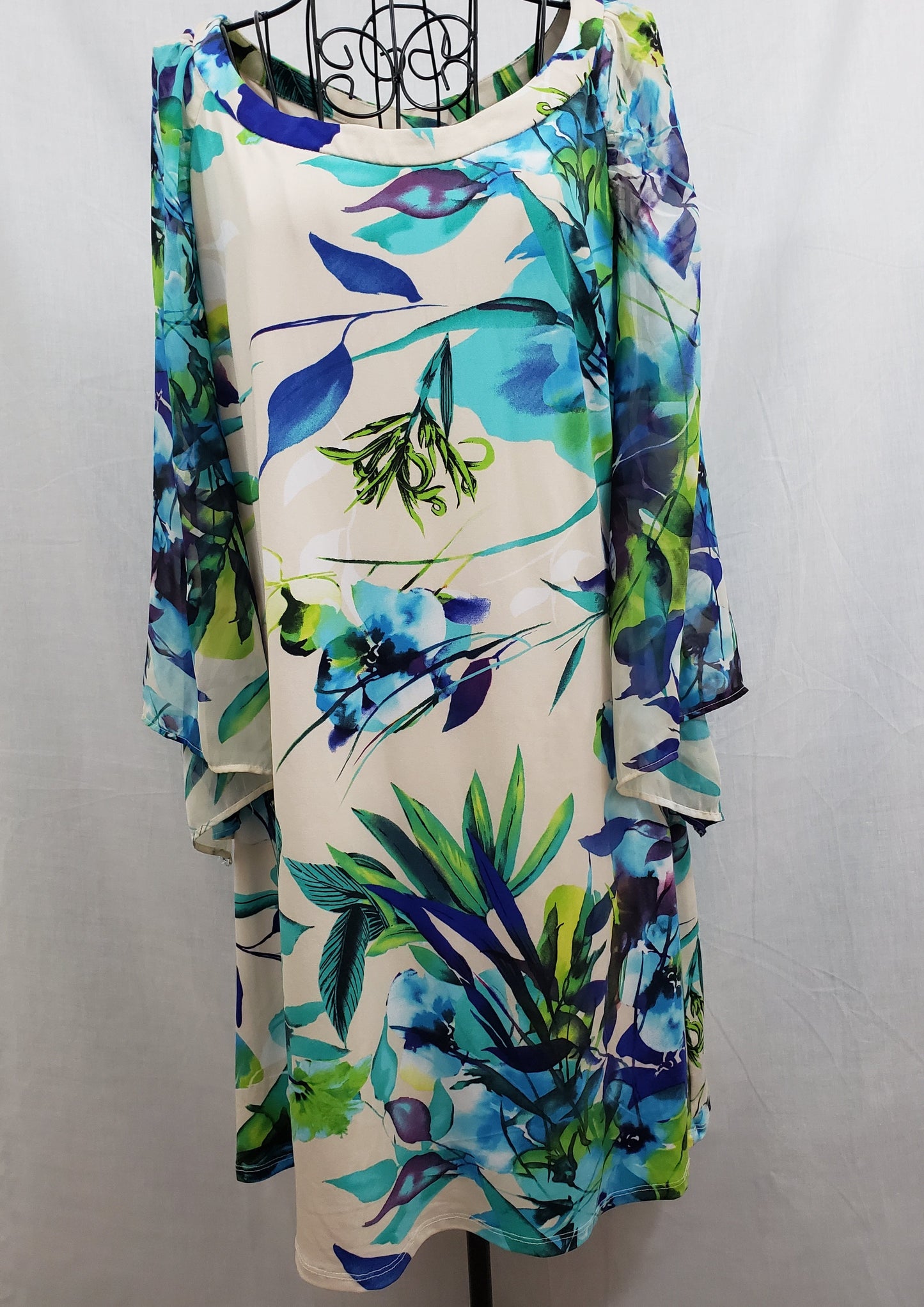 Sangria Bell Sleeve Dress