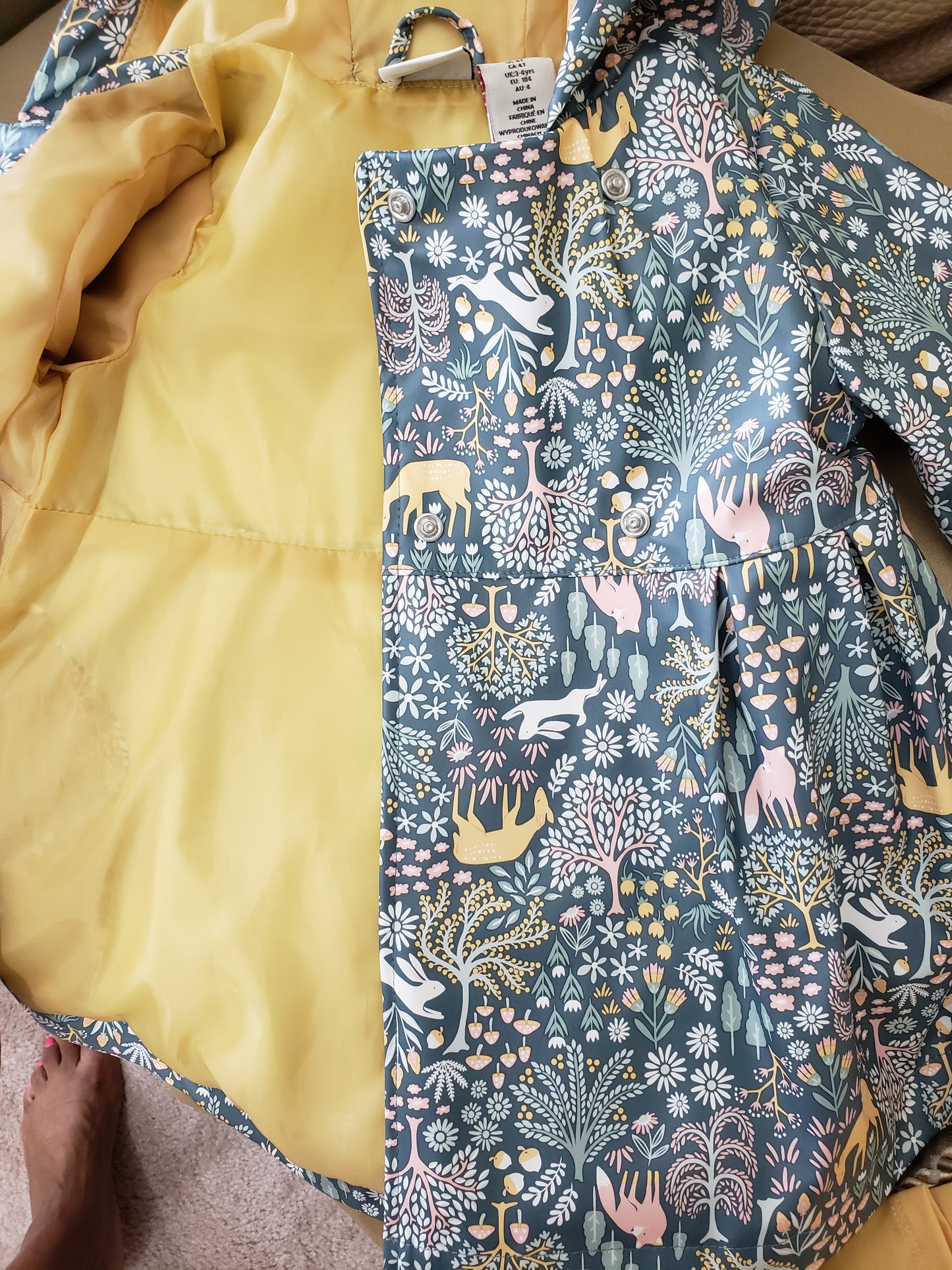 Rachel Zoe Toddler Raincoat with Leggings - Girls - New