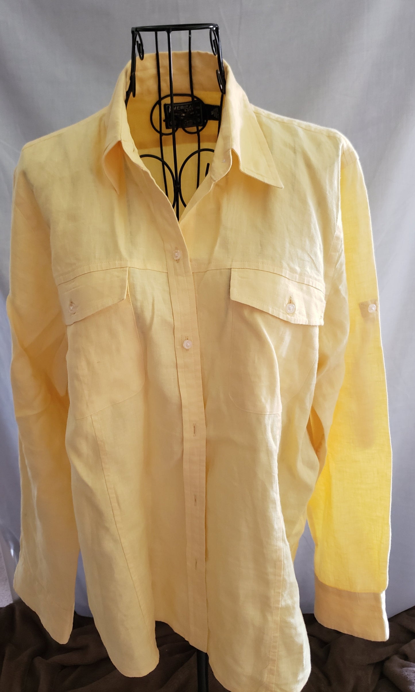 American Eagle 100% Linen Blouse