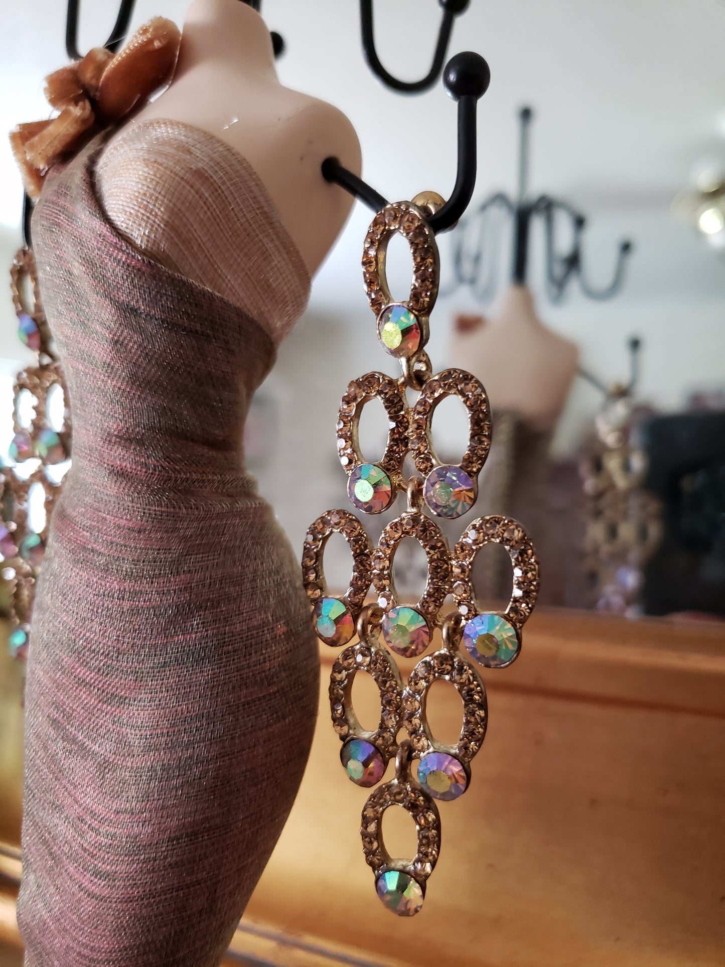 Gold Cascading Earrings