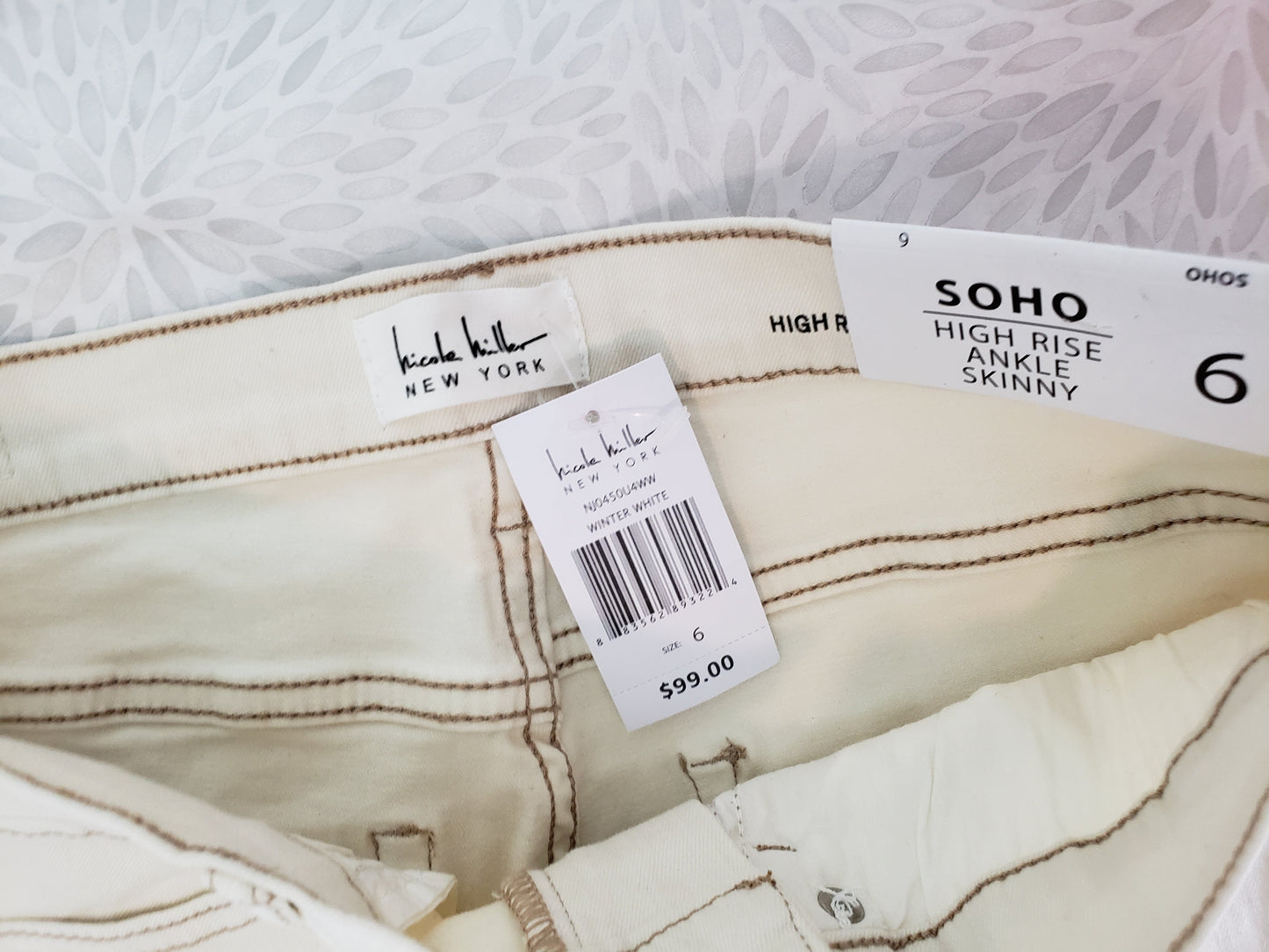 SoHo Nicole Miller High Rise Ankle Skinny Jeans - New