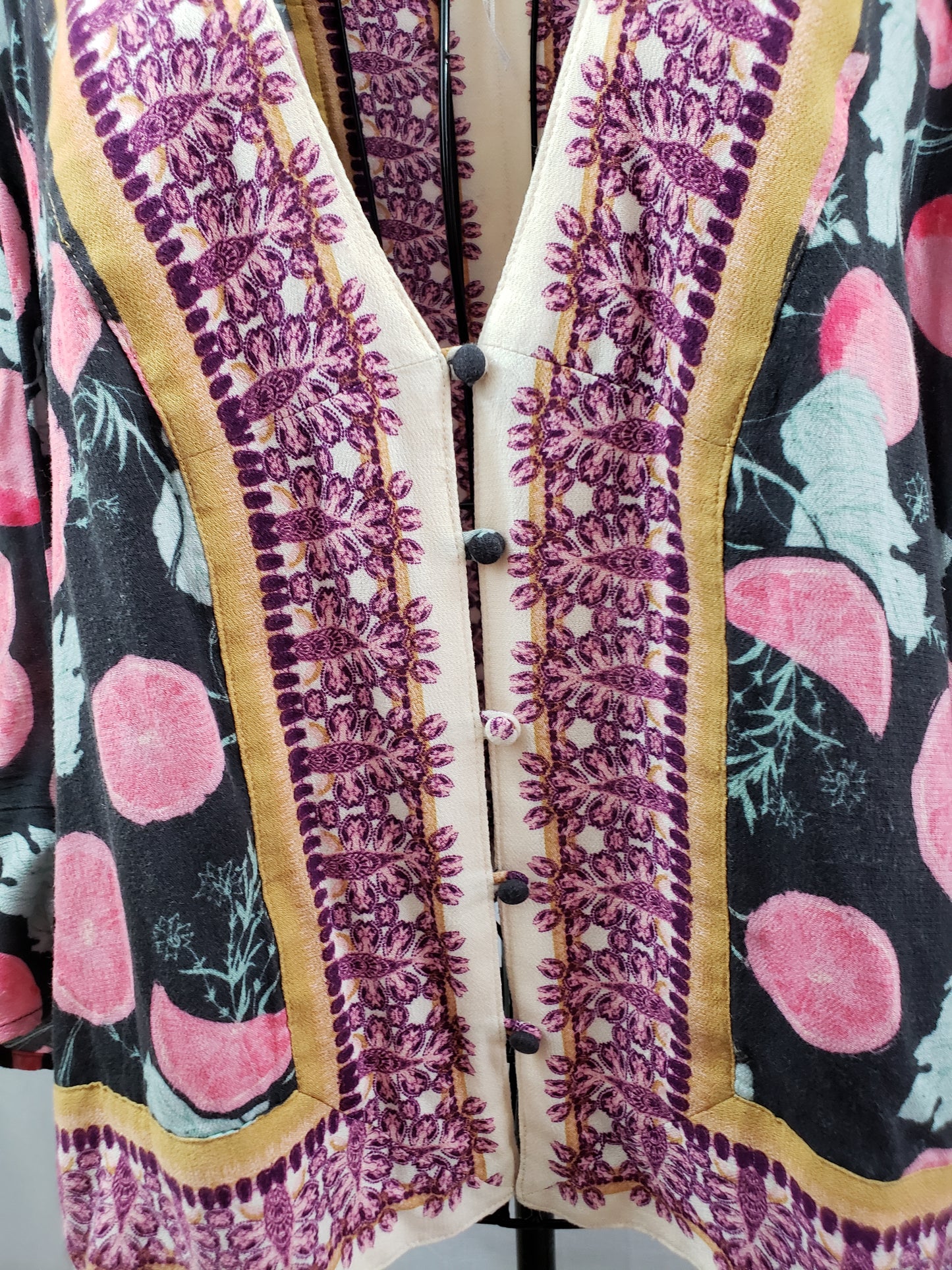 Free People Cardigan - Eclectic Multi-Color Long Sleeve Cardigan