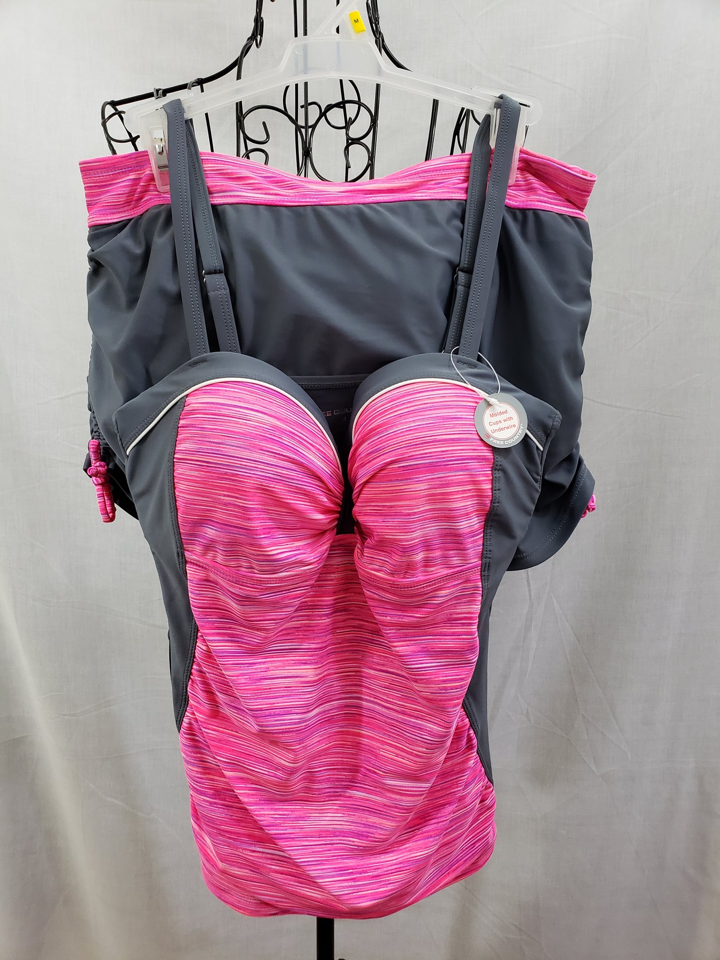 Free Country Tankini 2 Pc Swim Set Top & Skort Swimwear - Women's - New