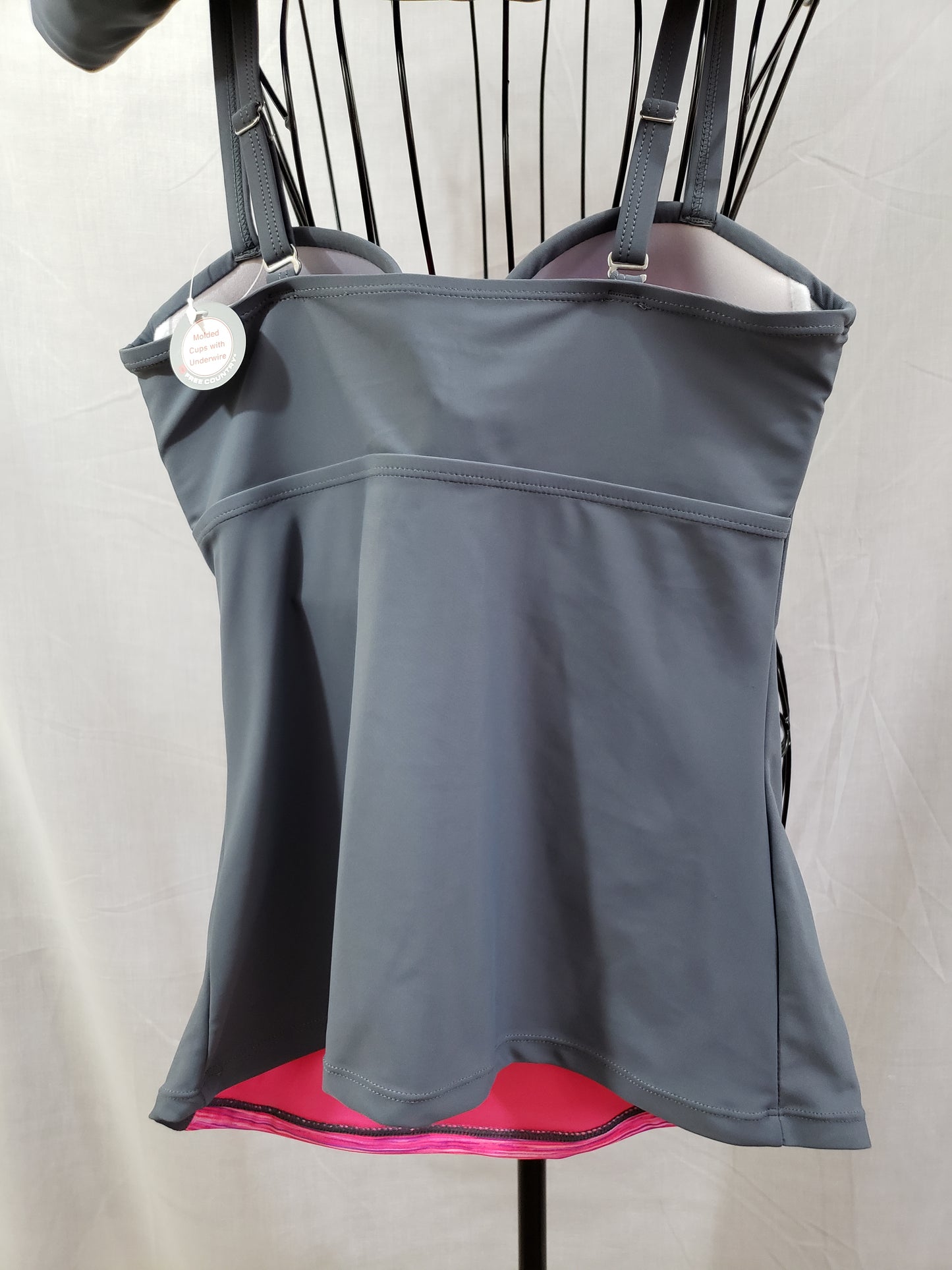 Free Country Tankini 2 Pc Swim Set Top & Skort Swimwear - Women's - New