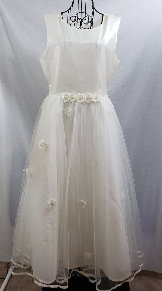 Bridal Flower Girl's Dress - Satin - Girl's Plus Size