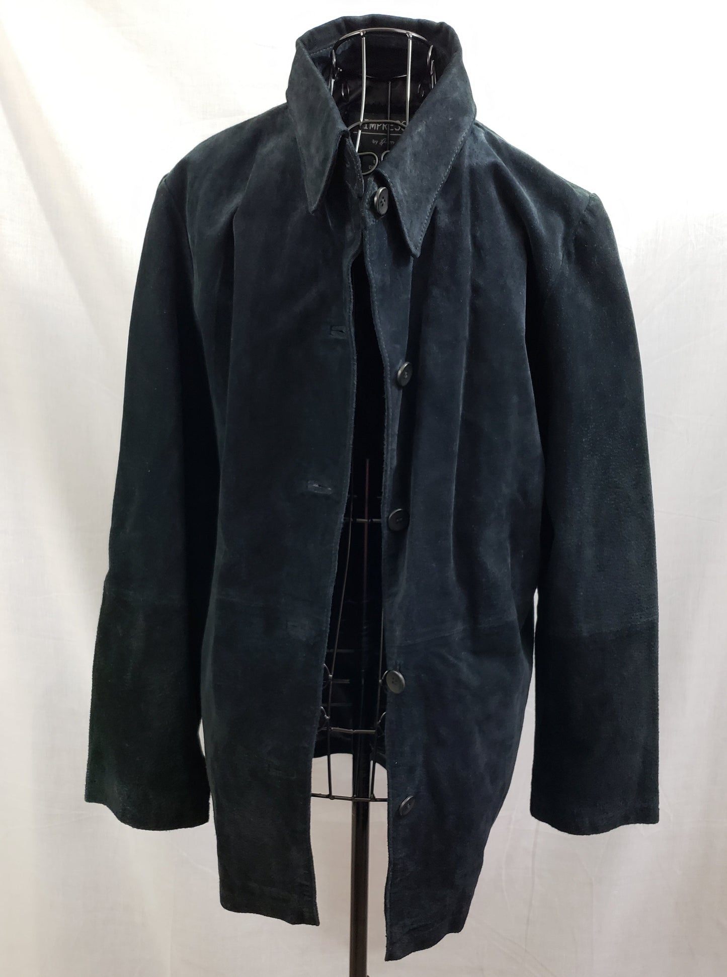 Impressions by Rem Garson Black Suede (Leather) Coat