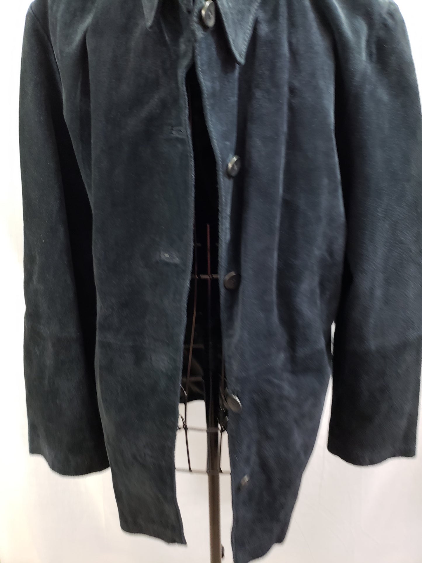 Impressions by Rem Garson Black Suede (Leather) Coat