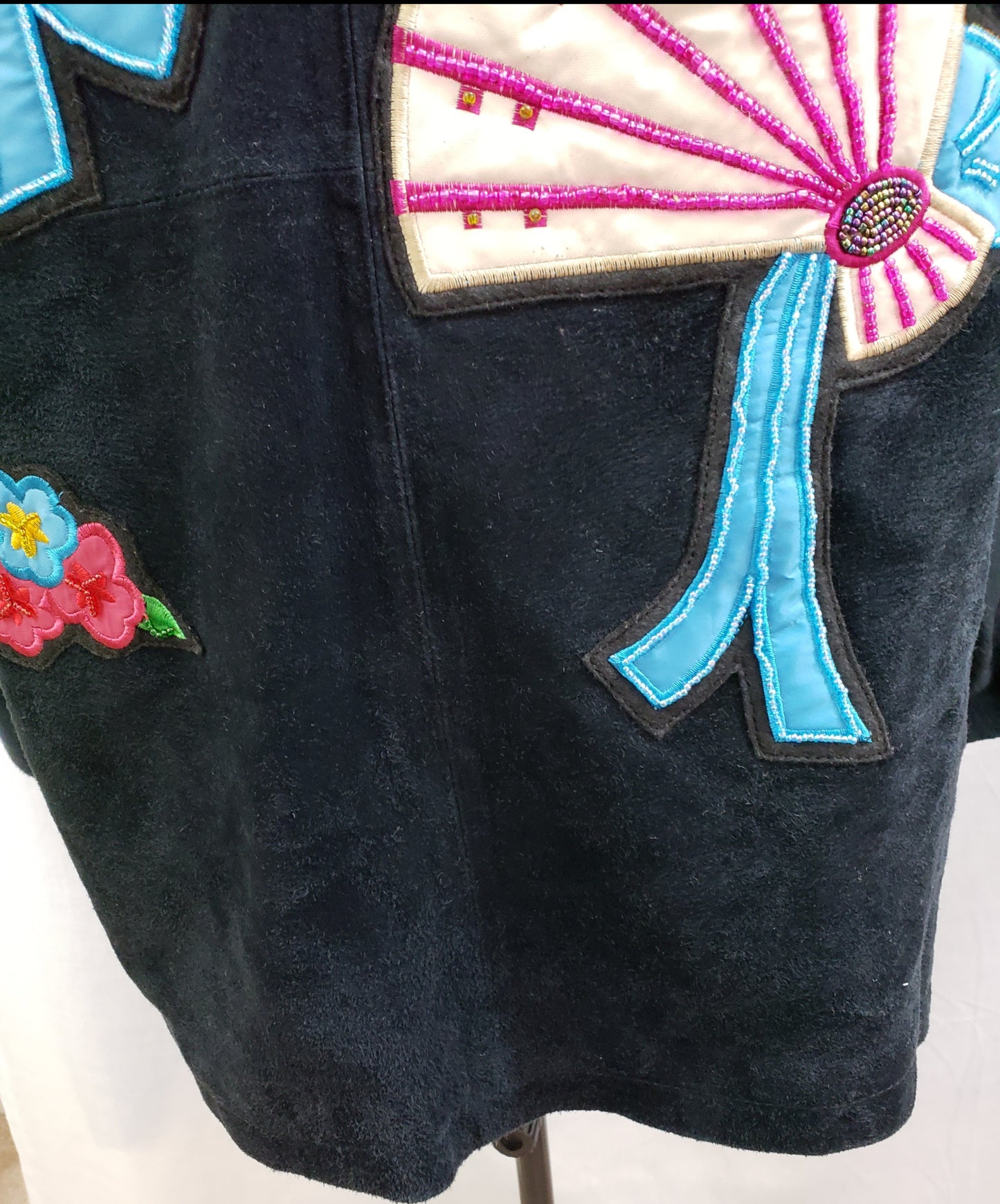 Impressions by Rem Garson Black Suede (Leather) Coat