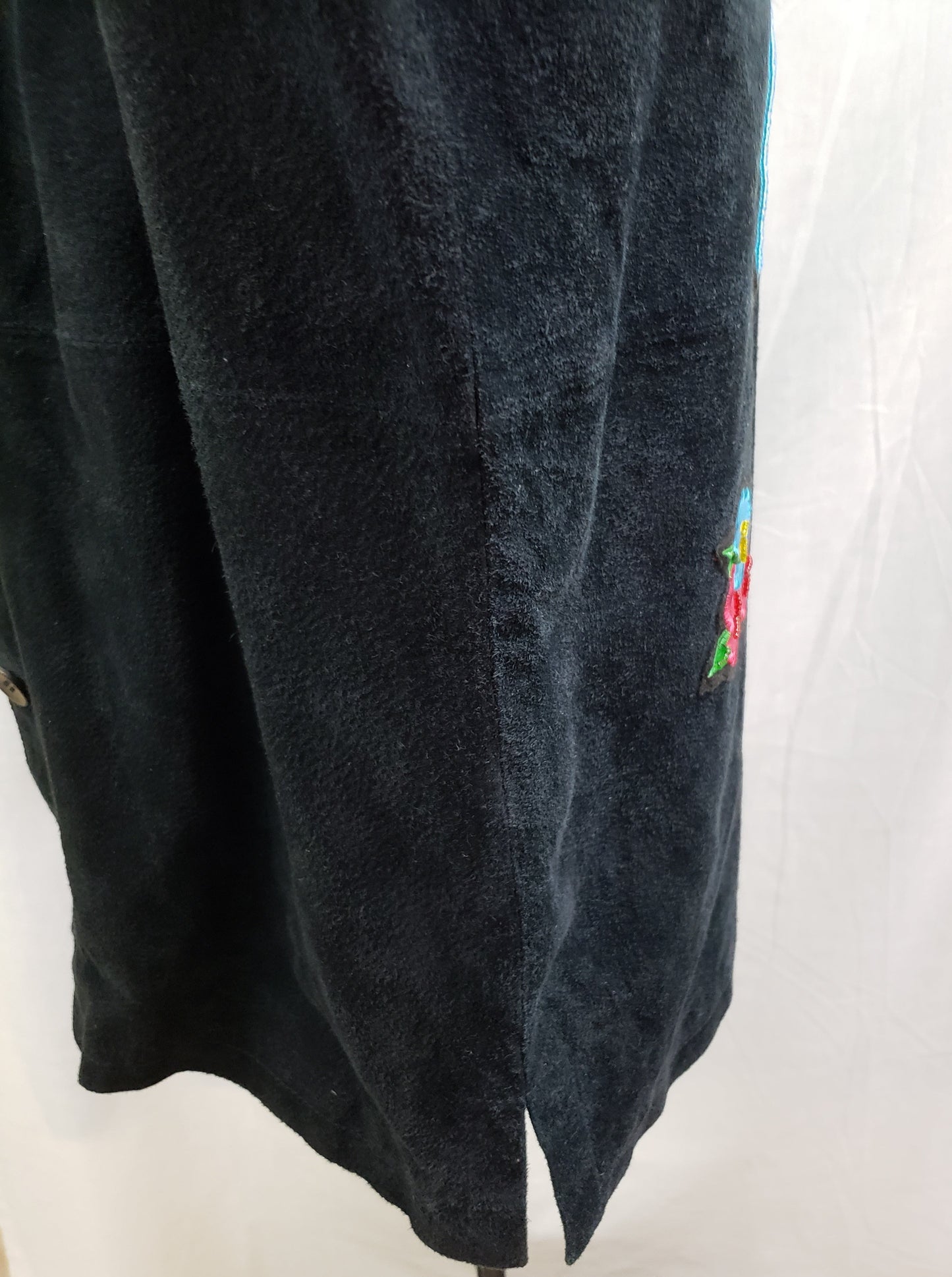 Impressions by Rem Garson Black Suede (Leather) Coat