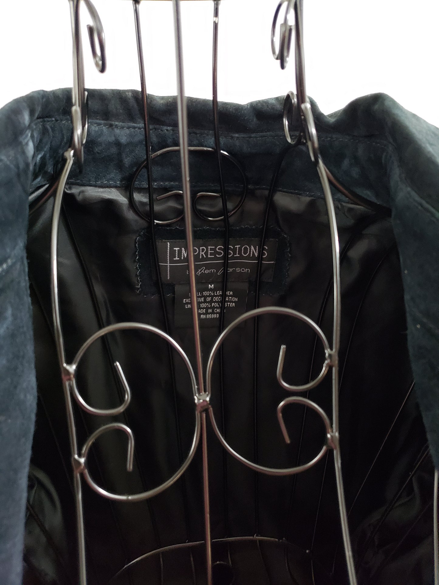 Impressions by Rem Garson Black Suede (Leather) Coat