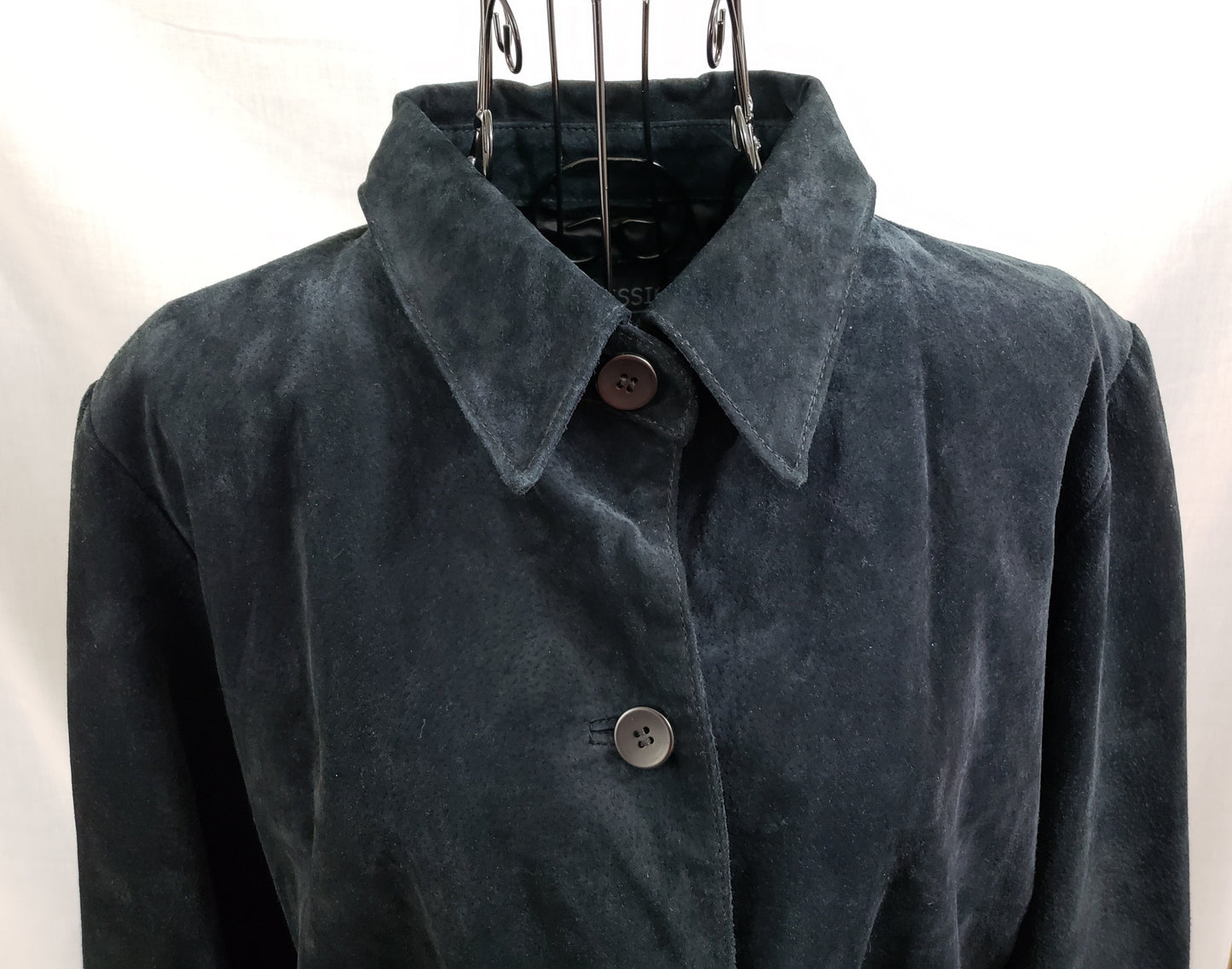 Impressions by Rem Garson Black Suede (Leather) Coat