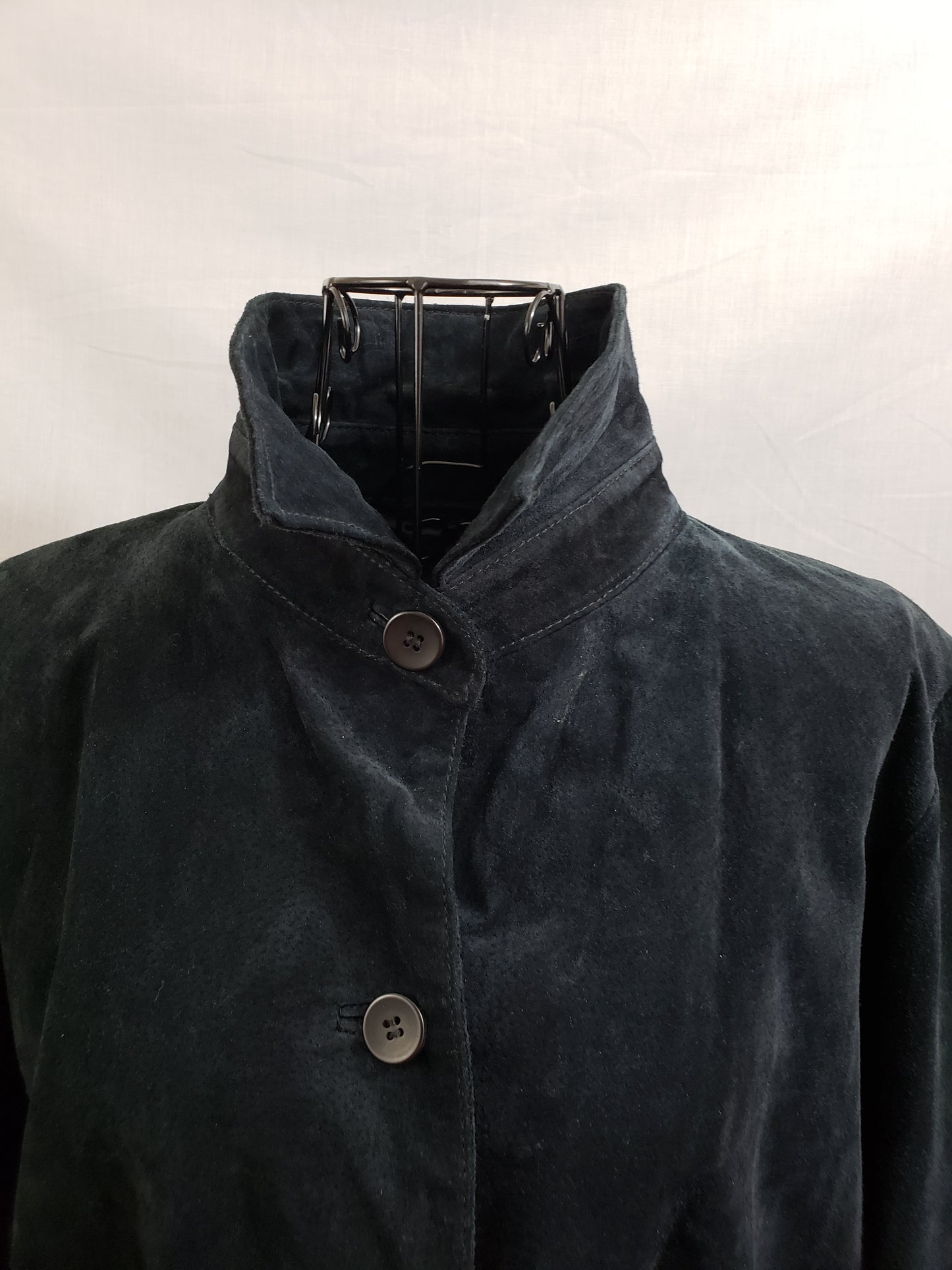 Impressions by Rem Garson Black Suede (Leather) Coat