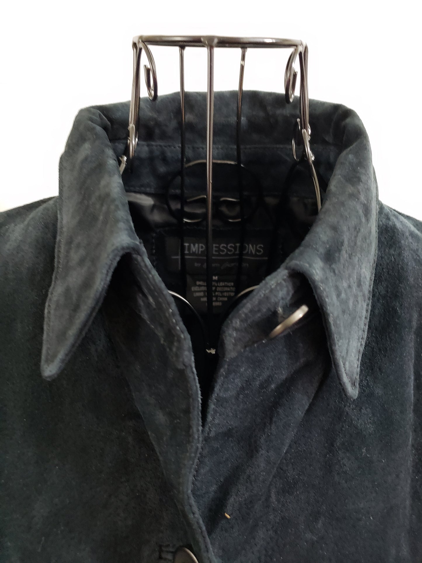 Impressions by Rem Garson Black Suede (Leather) Coat