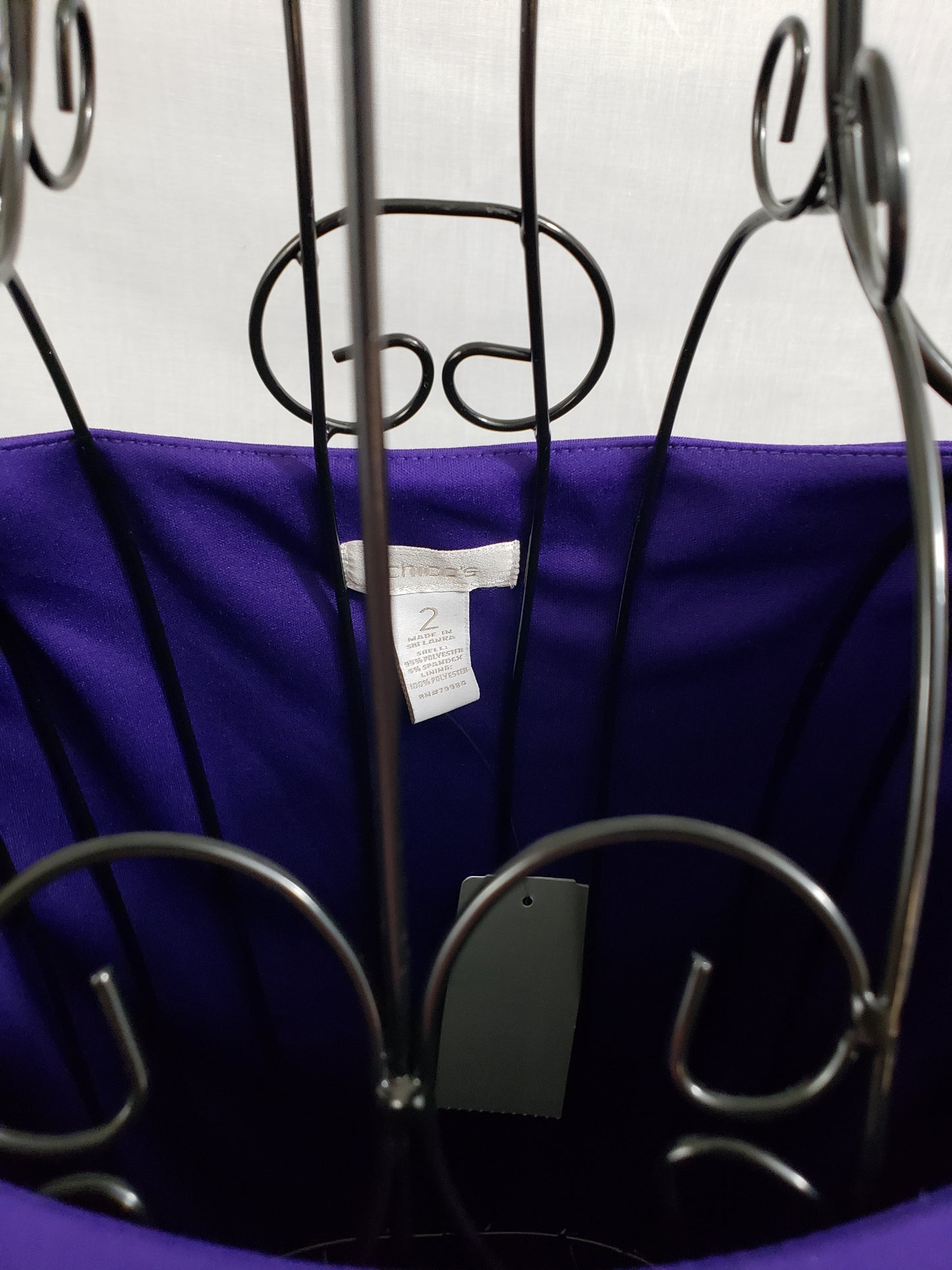 Chico's Purple Tunic Style Belted Dress