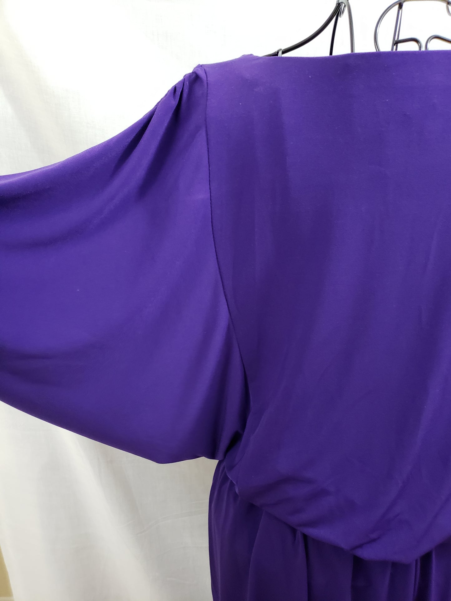Chico's Purple Tunic Style Belted Dress
