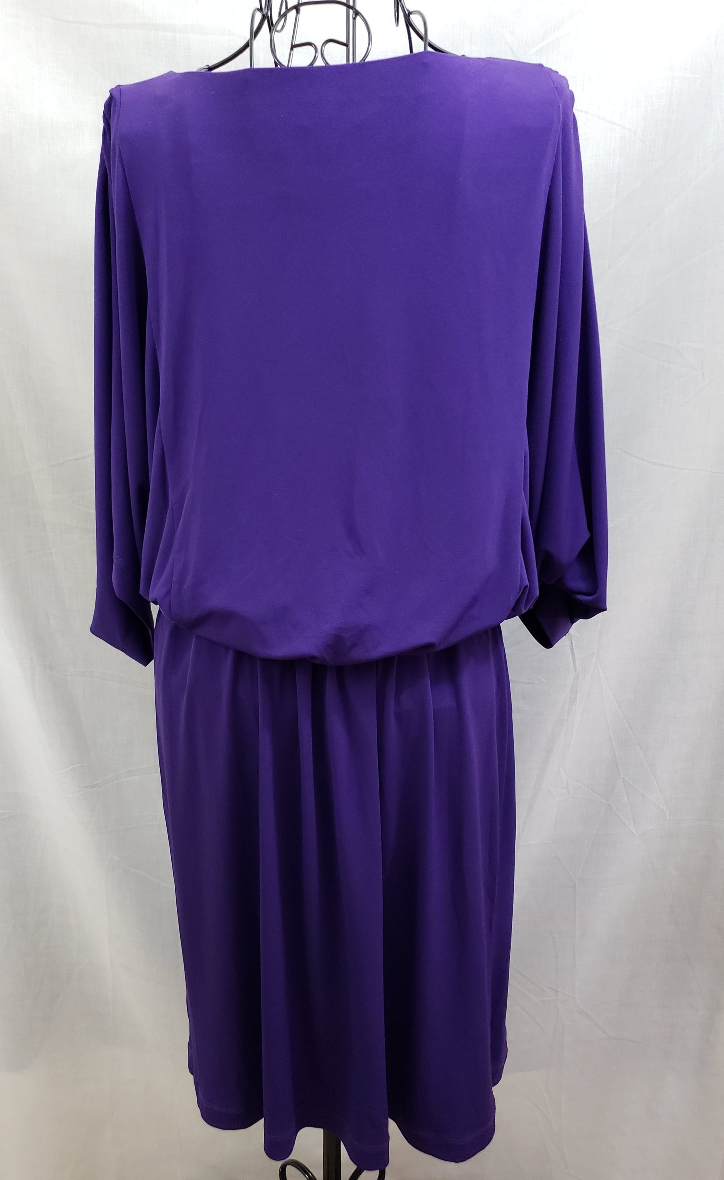 Chico's Purple Tunic Style Belted Dress