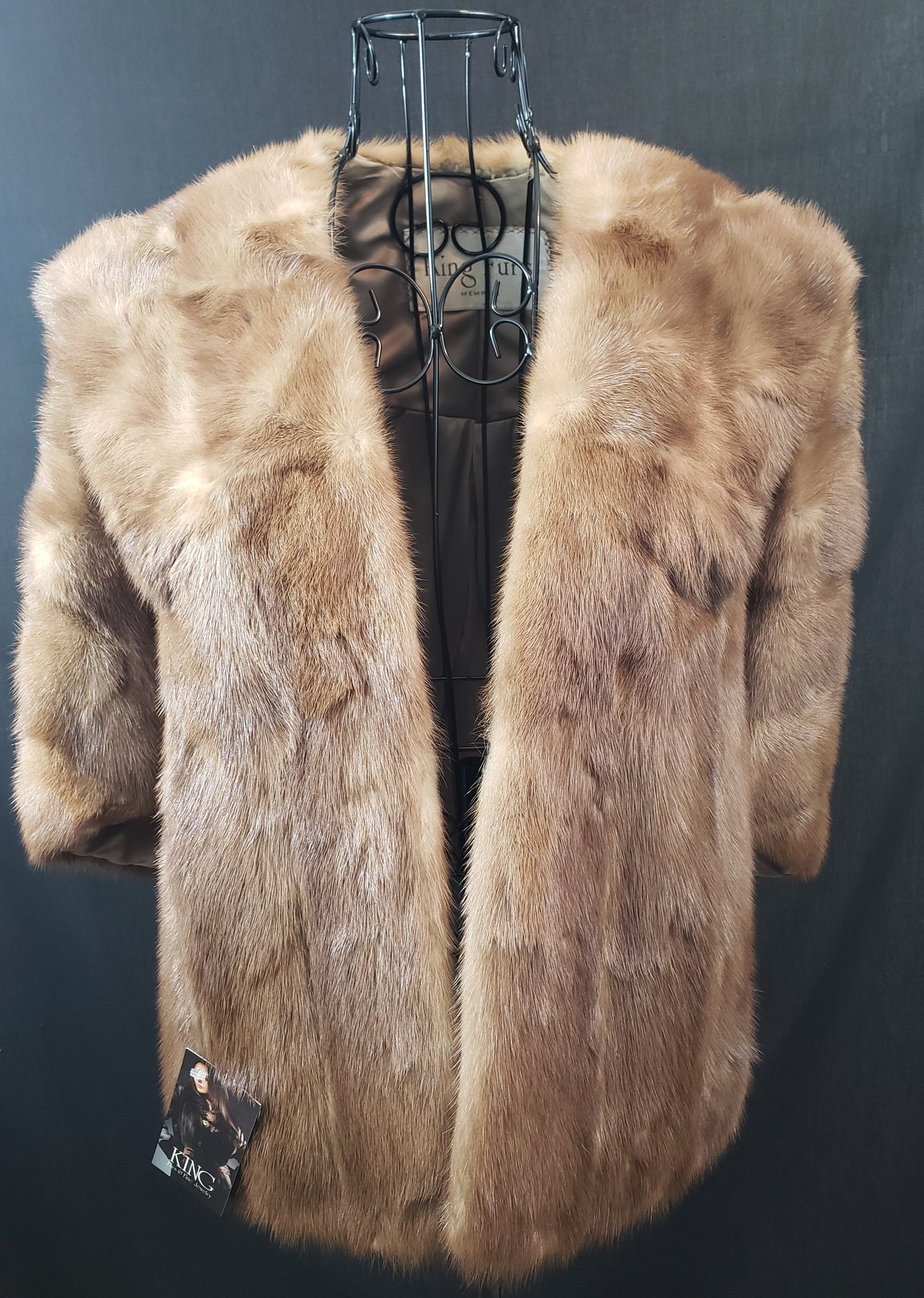 Vintage Beige Mink Cape