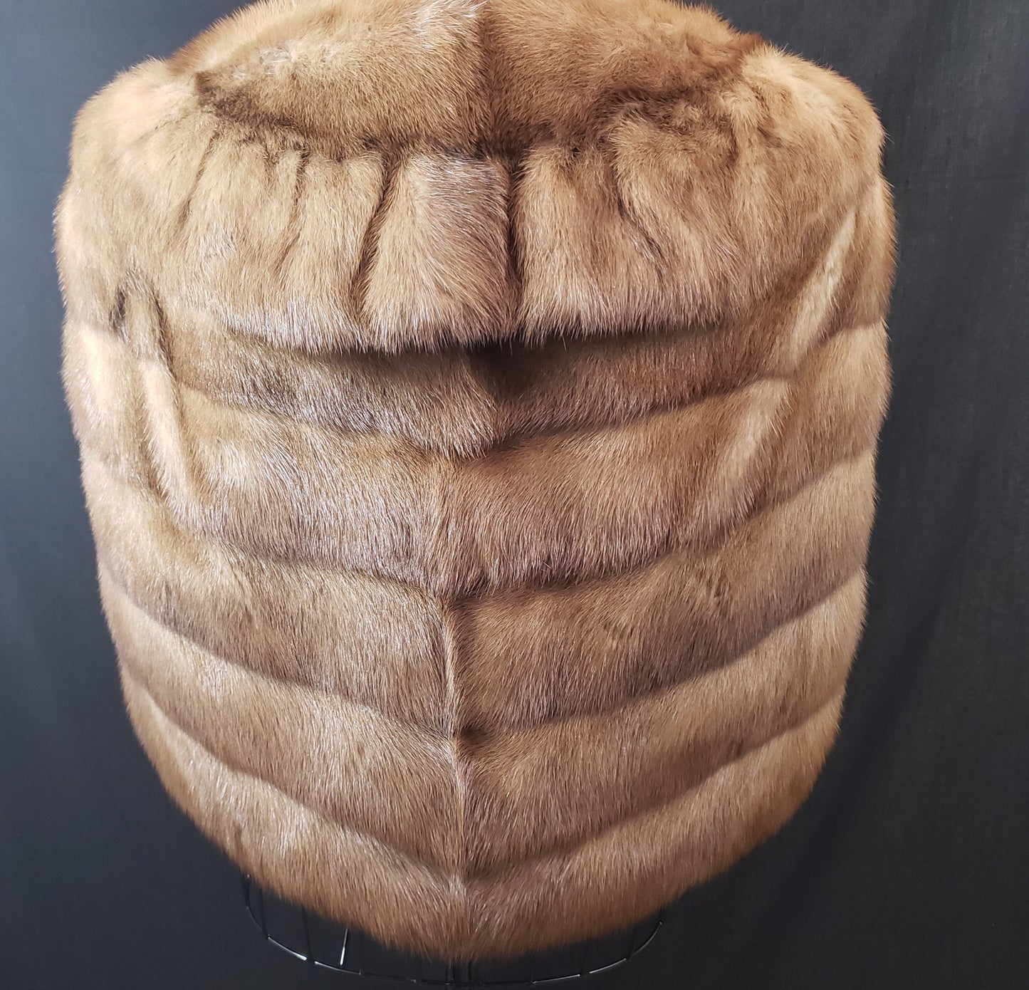 Vintage Beige Mink Cape