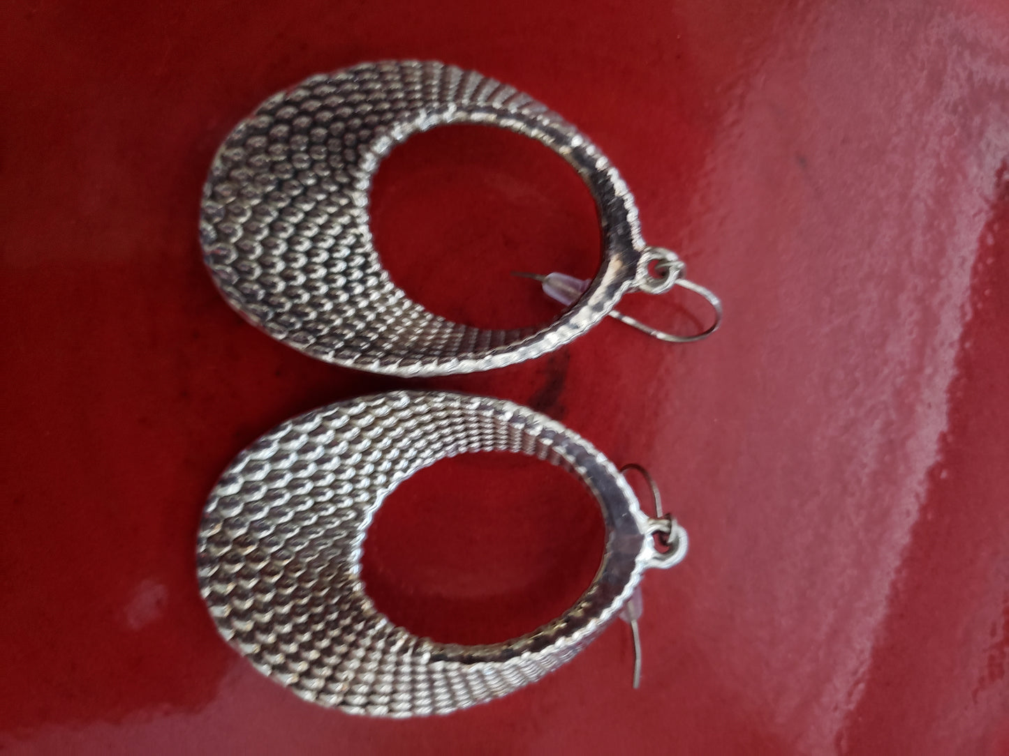 E&L Sterling Silver Earrings - Electroform - Israel - New