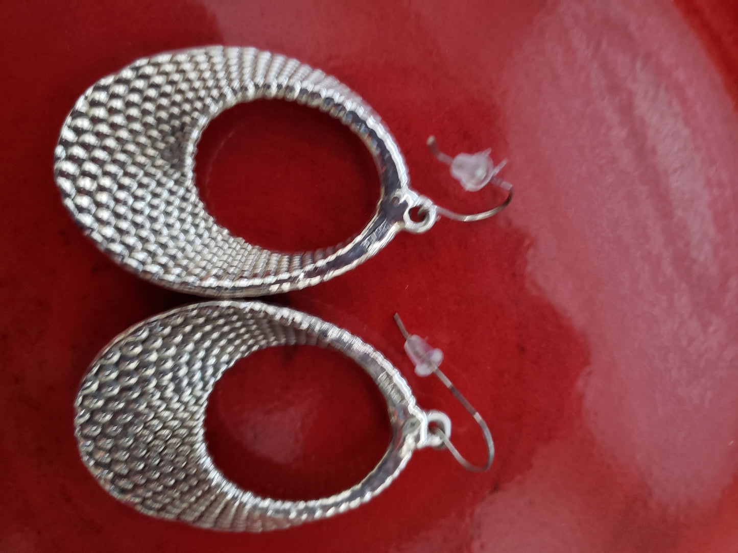 E&L Sterling Silver Earrings - Electroform - Israel - New