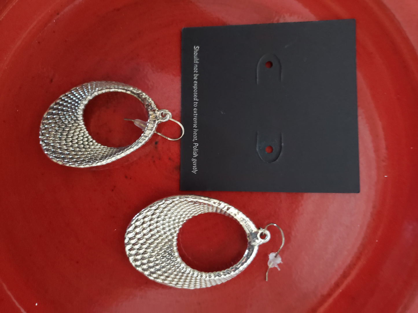 E&L Sterling Silver Earrings - Electroform - Israel - New